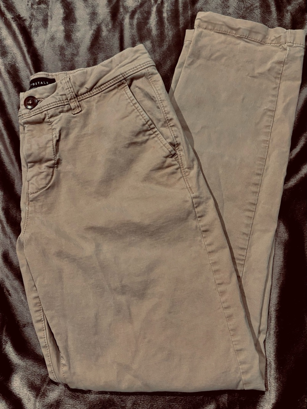 Aeropostale Men's Khaki Chino Pants - Light Brown